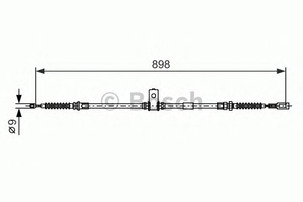 Cable, parking brake 1 987 482 397
