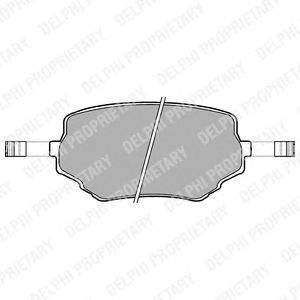 Brake Pad Set, disc brake LP1015