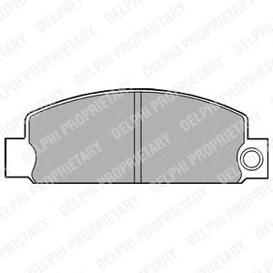 Brake Pad Set, disc brake LP377