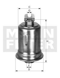 Fuel filter WK 614/26 x