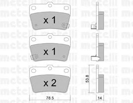 Brake Pad Set, disc brake 22-0431-0