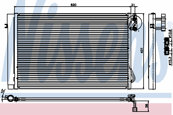 Condensator, airconditioning 94872