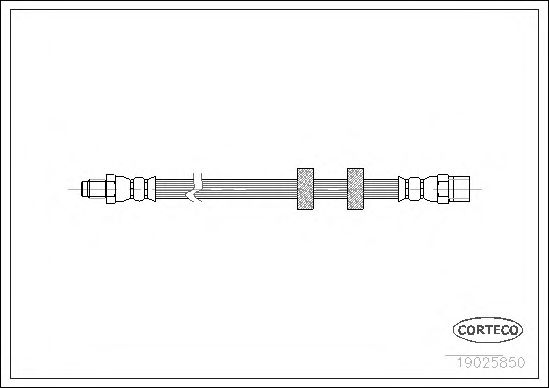 Tubo flexible de frenos 19025850