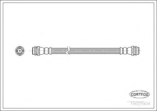 Tubo flexible de frenos 19025904