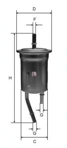 Fuel filter S 1828 B