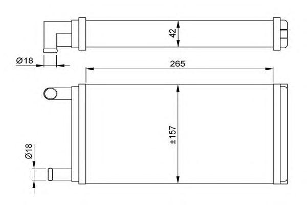 Heat Exchanger, interior heating 53555