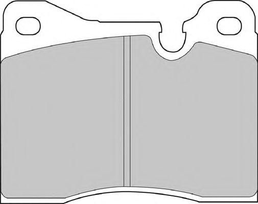 Комплект тормозных колодок, дисковый тормоз FD4034A