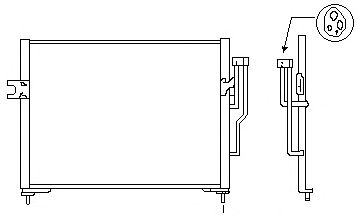 Condenser, air conditioning 718M10