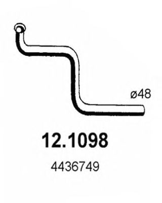 Exhaust Pipe 12.1098