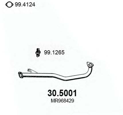 Exhaust Pipe 30.5001