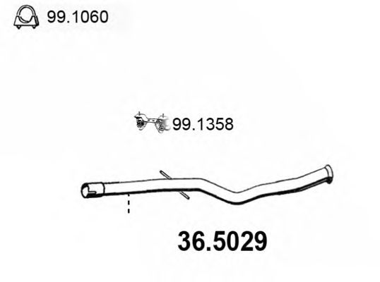 Exhaust Pipe 36.5029
