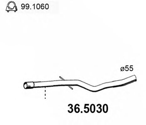 Exhaust Pipe 36.5030