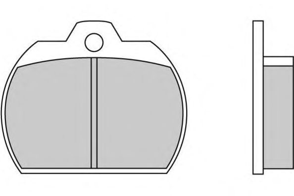 Комплект тормозных колодок, дисковый тормоз 12-0083