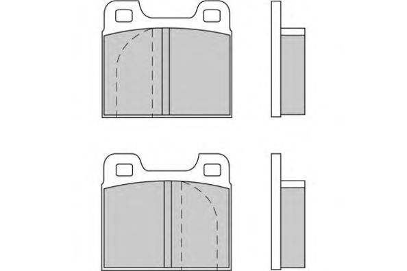 Комплект тормозных колодок, дисковый тормоз 12-0088