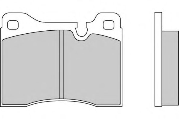 Комплект тормозных колодок, дисковый тормоз 12-0125