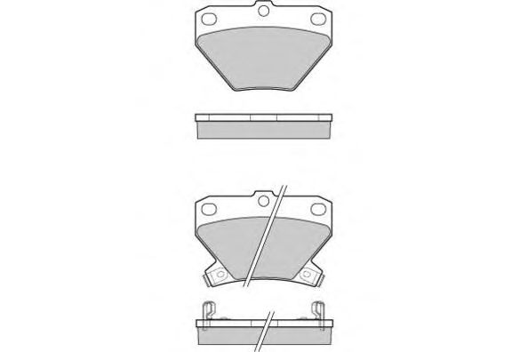 Brake Pad Set, disc brake 12-1061