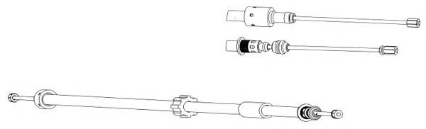 Cable, parking brake CT02134