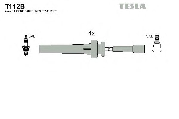 Комплект проводов зажигания T112B