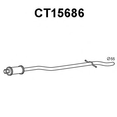 Front Silencer CT15686