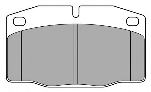 Комплект тормозных колодок, дисковый тормоз FBP-0473
