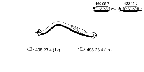 Exhaust Pipe 341509