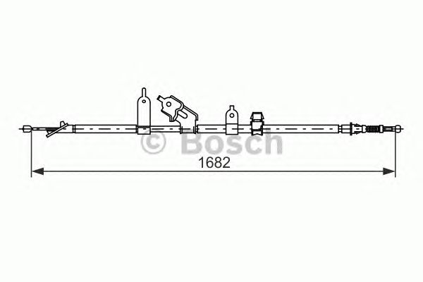 Cable, parking brake 1 987 477 070