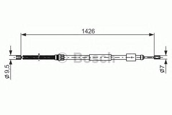Cable, parking brake 1 987 477 146