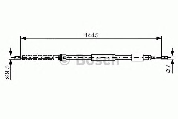 Cable, parking brake 1 987 477 151
