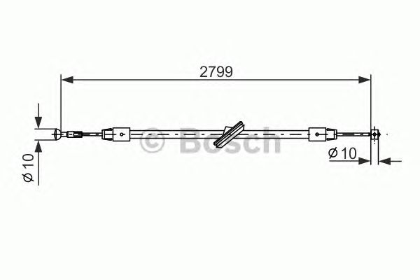 Cable, parking brake 1 987 477 197