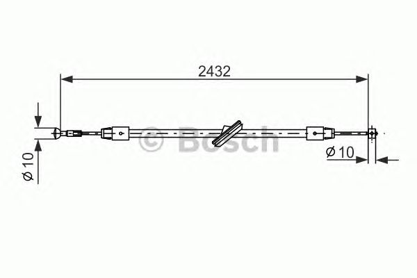 Cable, parking brake 1 987 477 198