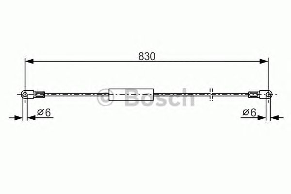 Cable, parking brake 1 987 477 347