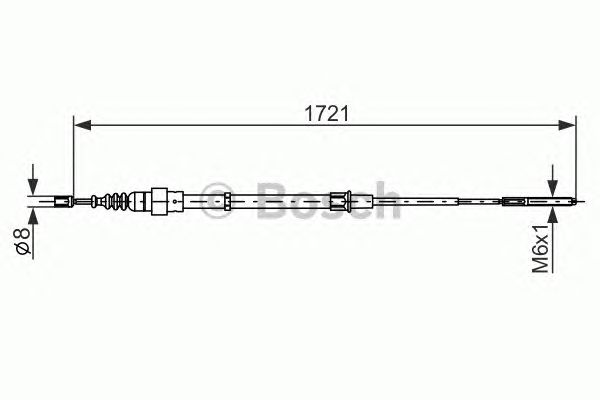 Cable, parking brake 1 987 477 406