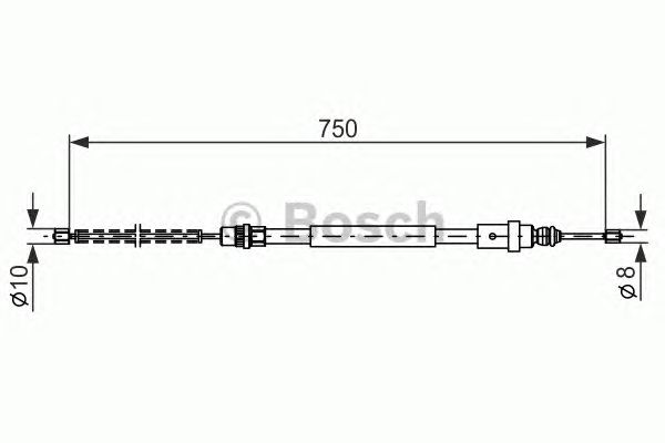 Cable, parking brake 1 987 477 571
