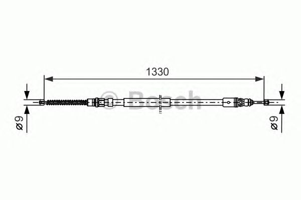 Cable, parking brake 1 987 477 663