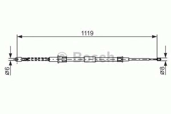 Cable, parking brake 1 987 477 683