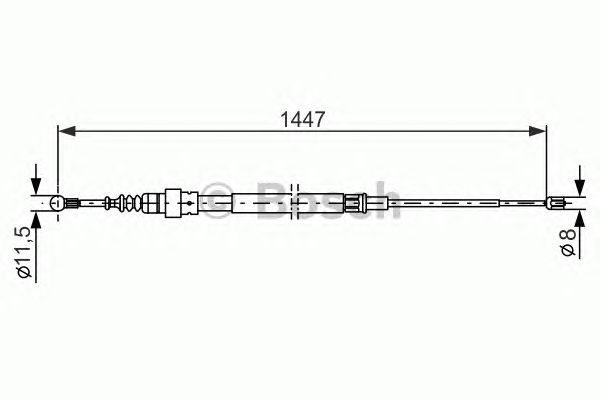 Cable, parking brake 1 987 477 802