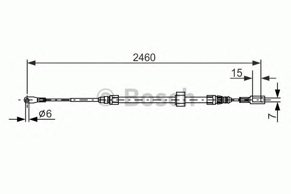 Cable, parking brake 1 987 477 855