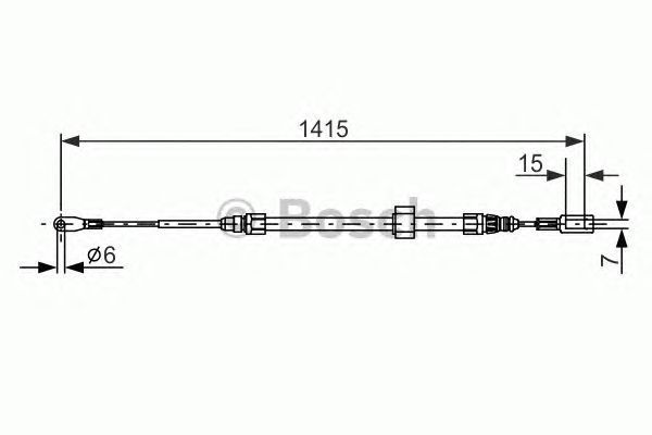 Cable, parking brake 1 987 477 856