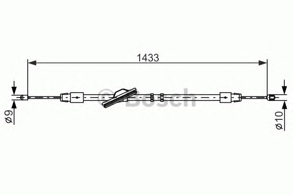 Cable, parking brake 1 987 477 898