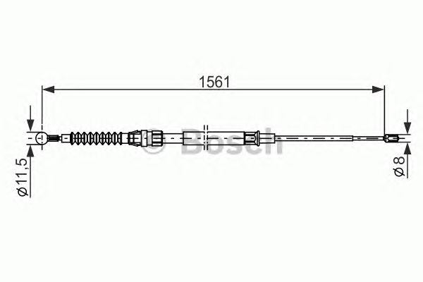 Cable, parking brake 1 987 482 264