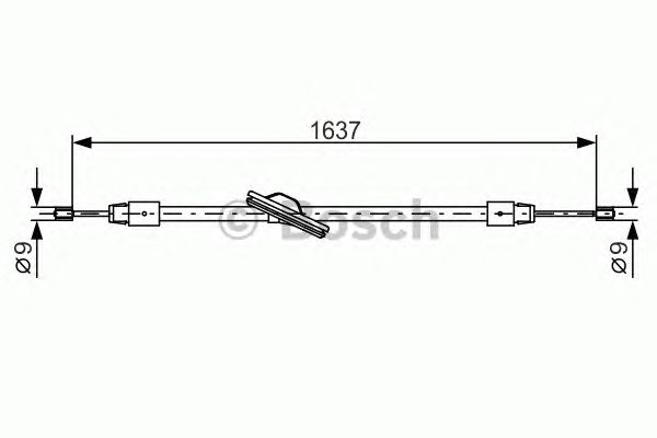 Cable, parking brake 1 987 482 330