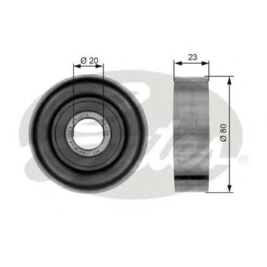 Deflection/Guide Pulley, v-ribbed belt T36010