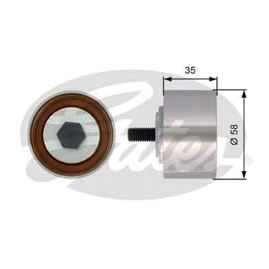 Deflection/Guide Pulley, timing belt T42121
