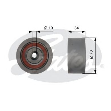Deflection/Guide Pulley, timing belt T42159