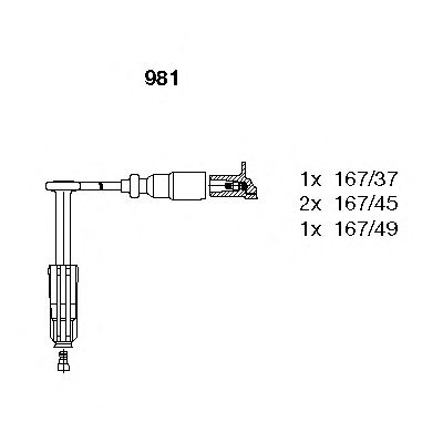 Ignition Cable Kit 981