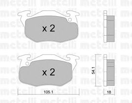 Brake Pad Set, disc brake 22-0037-5