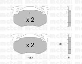 Brake Pad Set, disc brake 22-0038-0