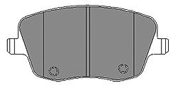 Brake Pad Set, disc brake 6118