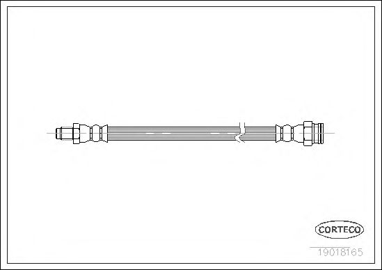 Tubo flexível de travão 19018165