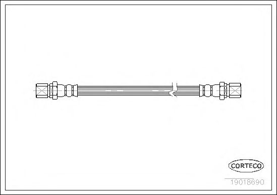 Tubo flexible de frenos 19018690